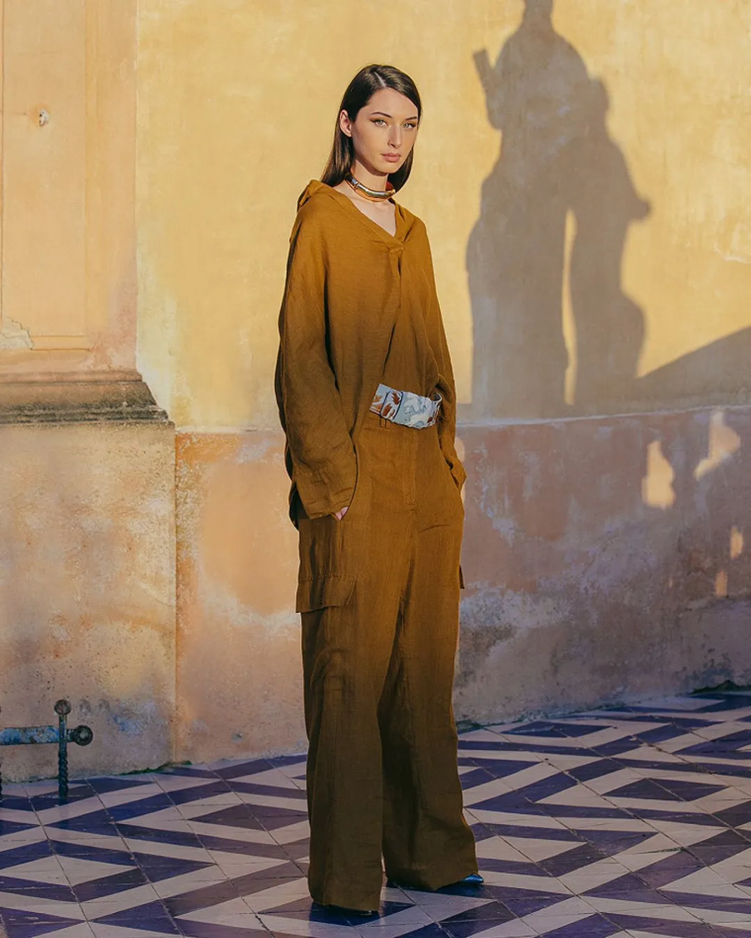 Pantalons>Mes Demoiselles Paris Pantalon Cyr Bronze