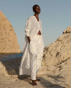 Pantalons>Mes Demoiselles Paris Pantalon Dalma Blanc