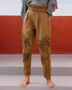 Pantalons>Mes Demoiselles Paris Pantalon Dalma Olive