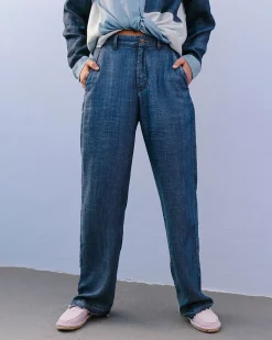 Pantalons>Mes Demoiselles Paris Pantalon Daly Denim
