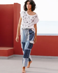 Pantalons>Mes Demoiselles Paris Pantalon Dante Denim