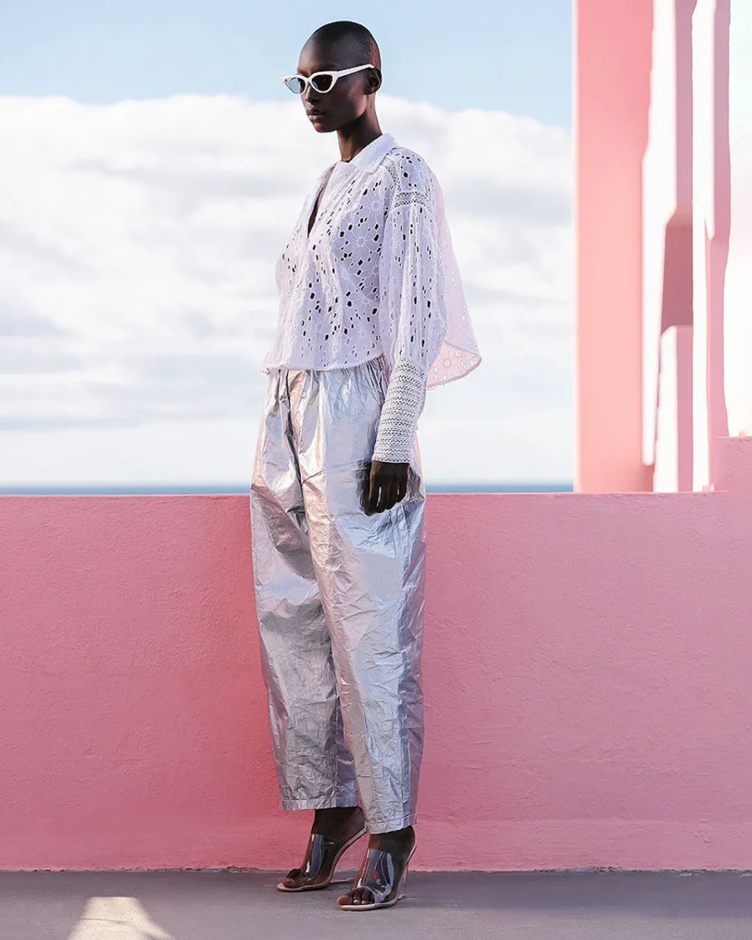 Pantalons>Mes Demoiselles Paris Pantalon Dif Argent