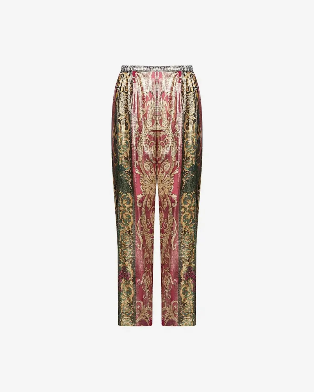 Pantalons>Mes Demoiselles Paris Pantalon Gala Imprime Rose