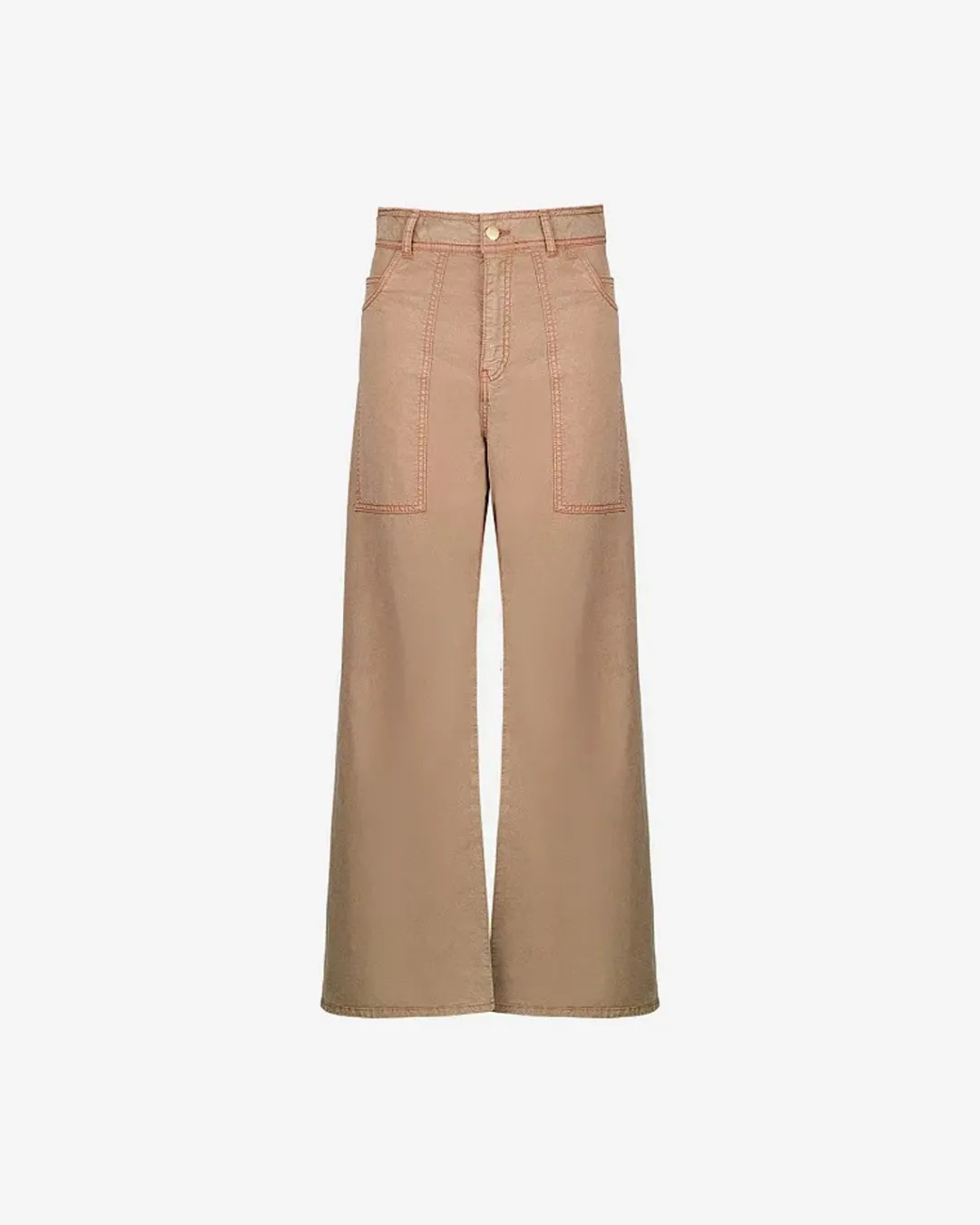Pantalons>Mes Demoiselles Paris Pantalon Grace Ocre