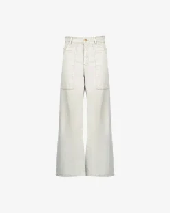 Pantalons>Mes Demoiselles Paris Pantalon Grace Blanc Casse