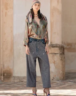 Pantalons>Mes Demoiselles Paris Pantalon Janis Bleu