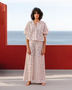 Pantalons>Mes Demoiselles Paris Pantalon Larson Ecru
