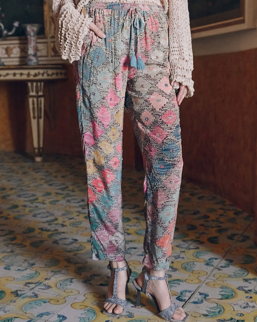 Pantalons>Mes Demoiselles Paris Pantalon Oriana Multicolore