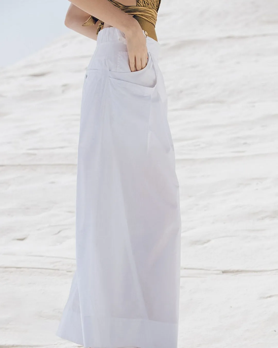 Pantalons>Mes Demoiselles Paris Pantalon Paline Blanc