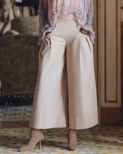Pantalons>Mes Demoiselles Paris Pantalon Paline Sable