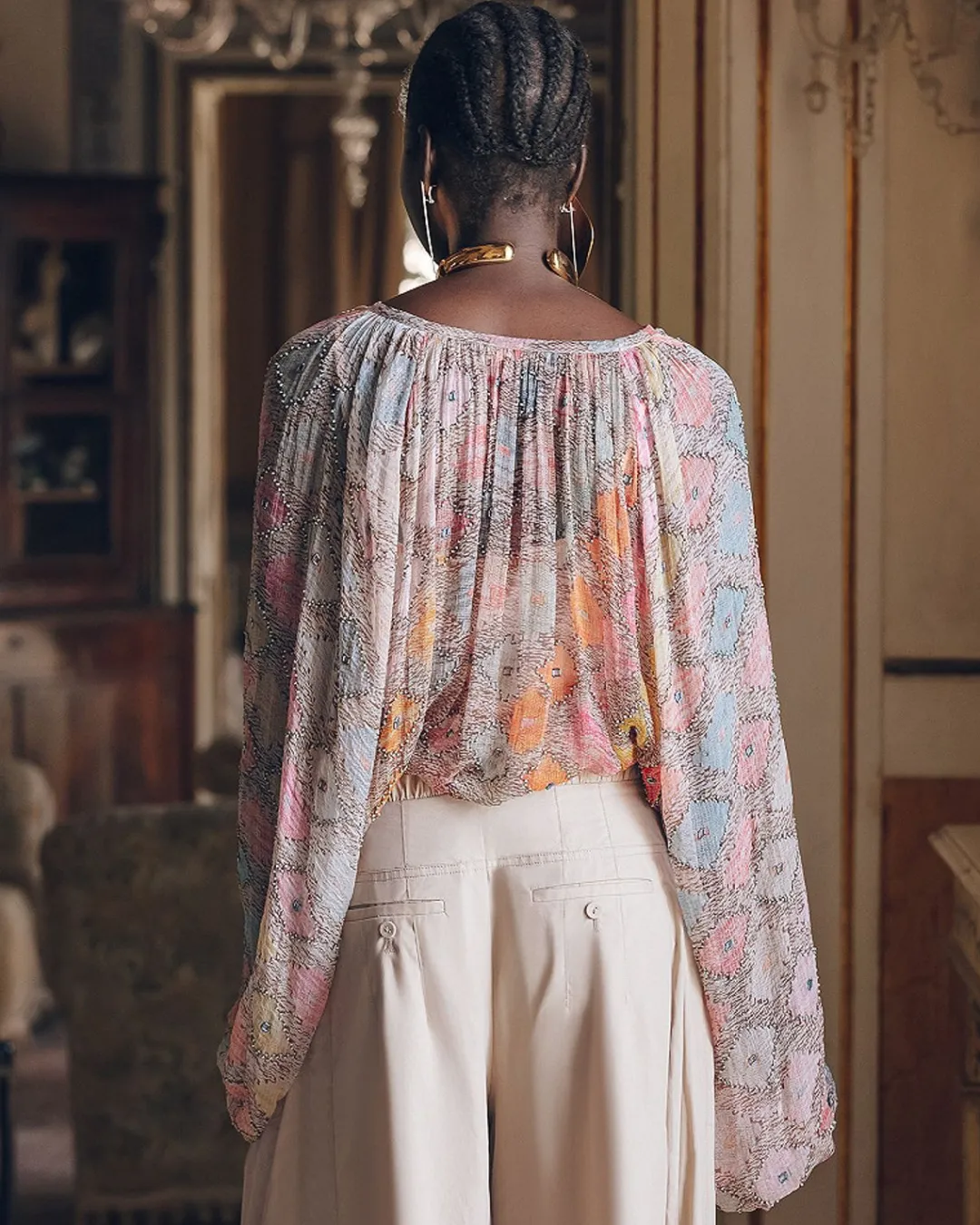 Pantalons>Mes Demoiselles Paris Pantalon Paline Sable