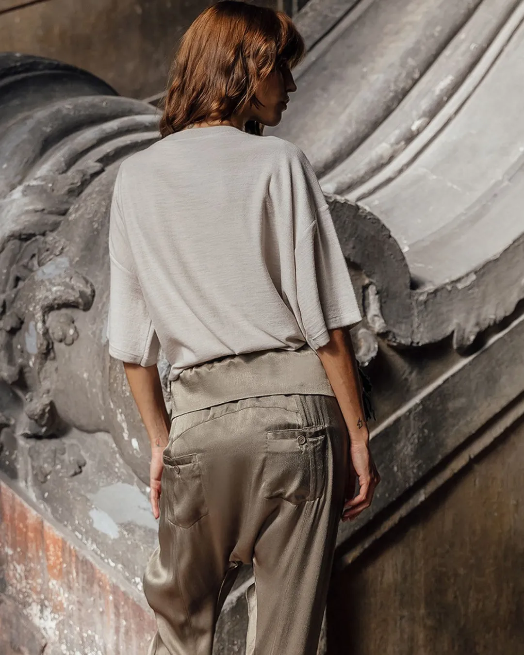 Pantalons>Mes Demoiselles Paris Pantalon Salsa Kaki
