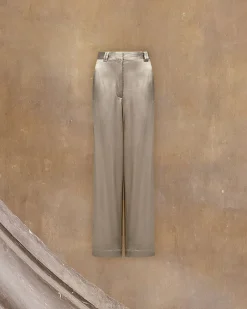 Pantalons>Mes Demoiselles Paris Pantalon Silma Kaki