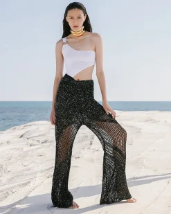 Pantalons>Mes Demoiselles Paris Pantalon Starlet Noir