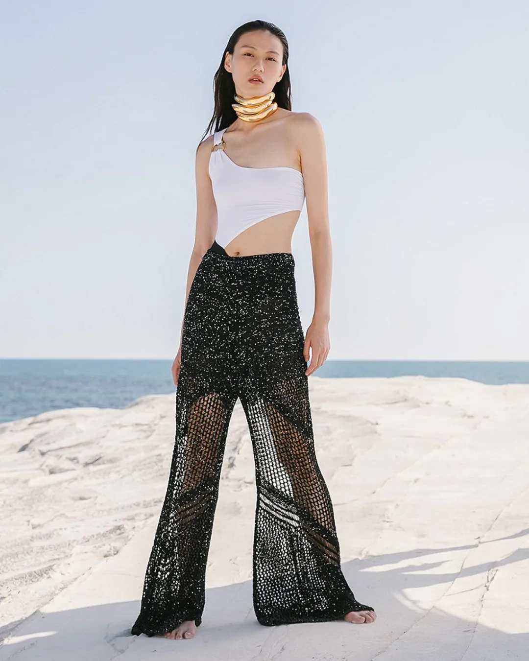 Pantalons>Mes Demoiselles Paris Pantalon Starlet Noir