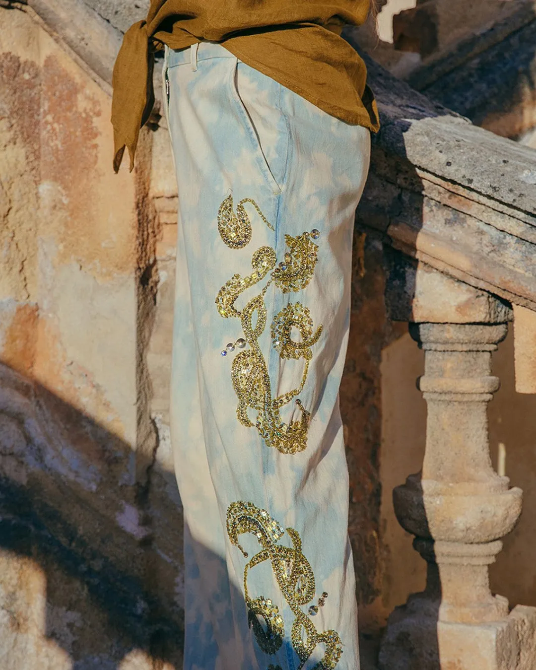 Pantalons>Mes Demoiselles Paris Pantalon Ukil Bleu