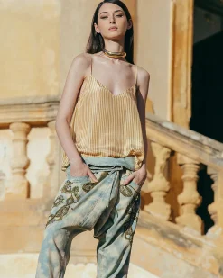Pantalons>Mes Demoiselles Paris Pantalon Ursul Bleu