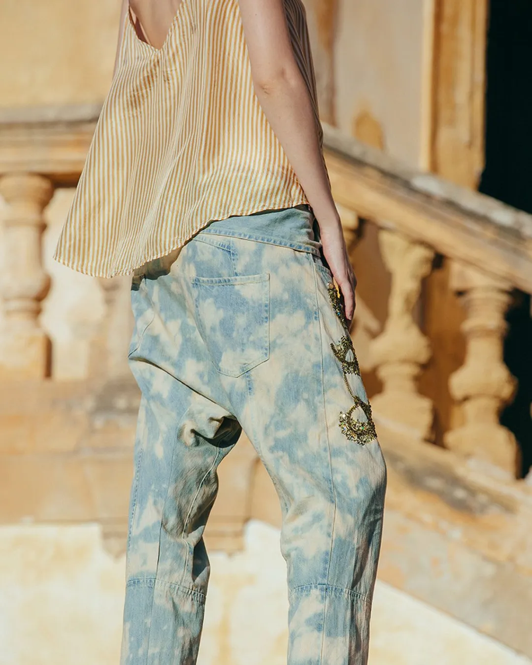 Pantalons>Mes Demoiselles Paris Pantalon Ursul Bleu