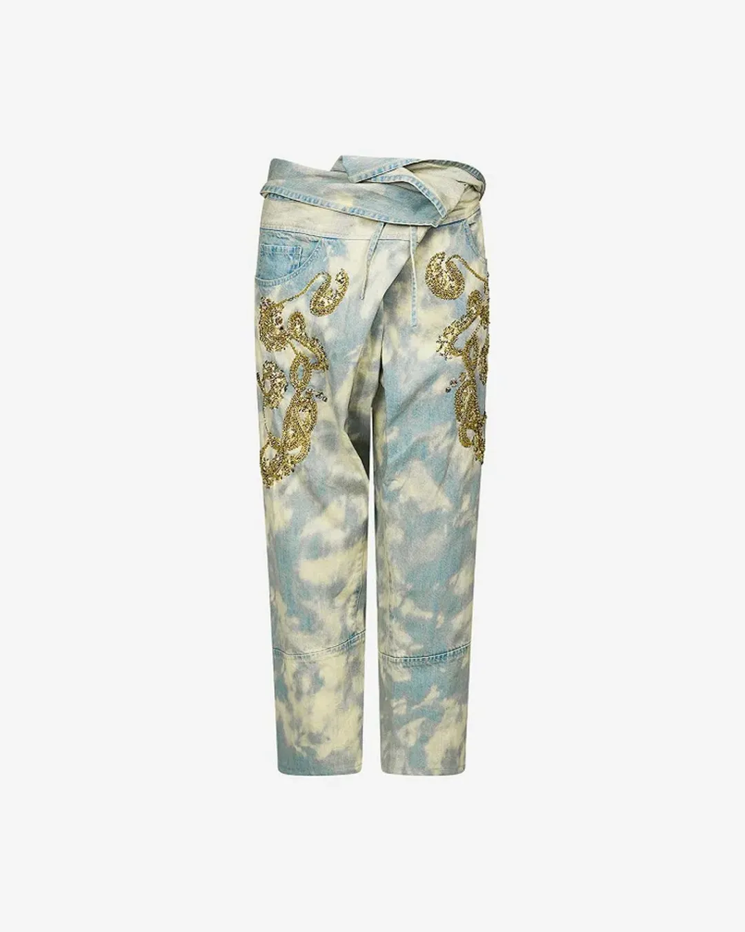 Pantalons>Mes Demoiselles Paris Pantalon Ursul Bleu
