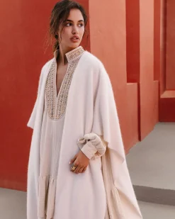 Kimonos & Ponchos>Mes Demoiselles Paris Poncho Ringo Blanc