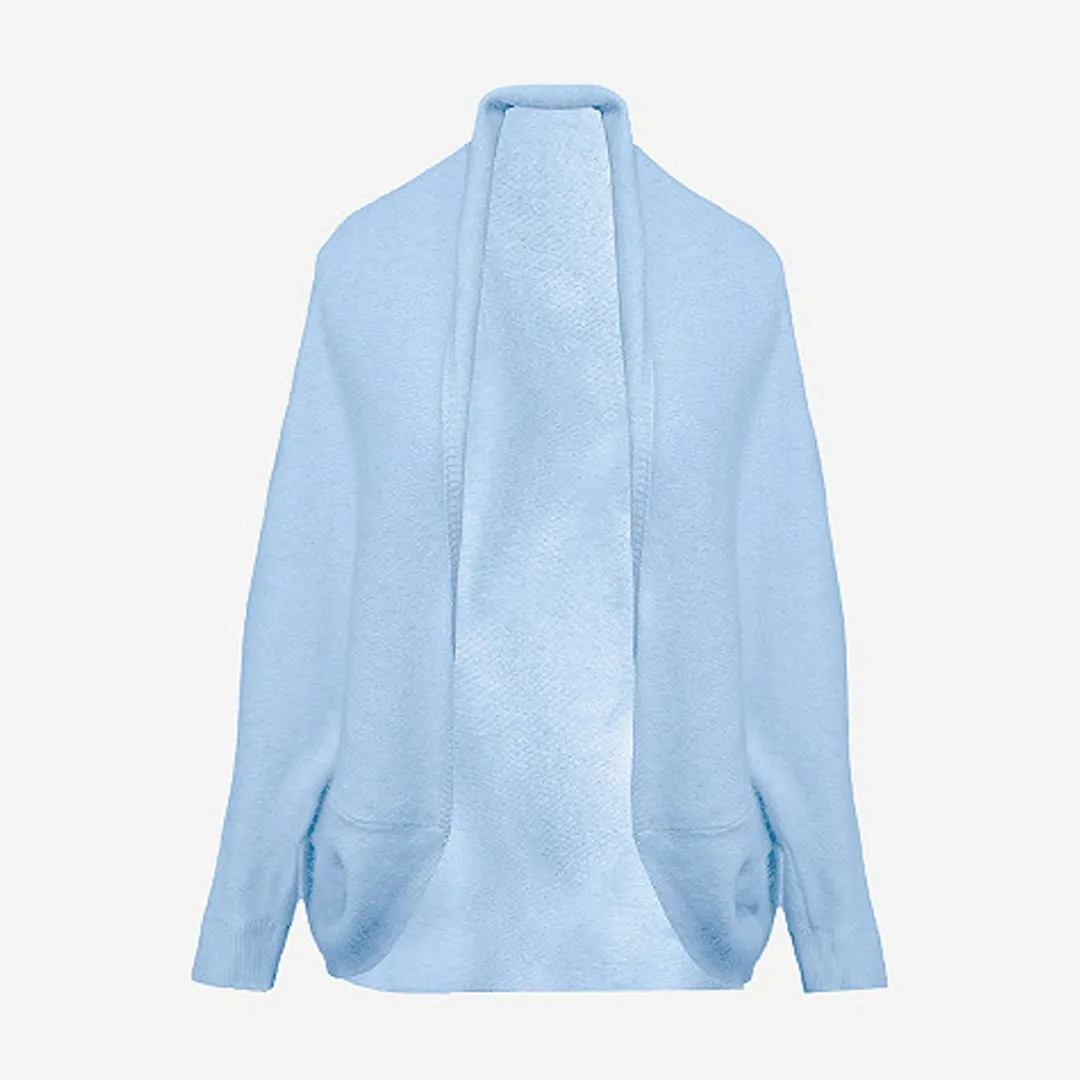 Kimonos & Ponchos>Mes Demoiselles Paris Poncho Rora Bleu Ciel