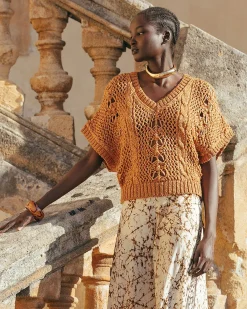 Pulls & Gilets>Mes Demoiselles Paris Pull Capria Ocre