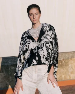 Pulls & Gilets>Mes Demoiselles Paris Pull Waddine Noir / Blanc
