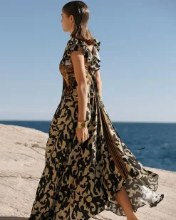 Robes & Jupes>Mes Demoiselles Paris Robe Abia Imprime Noir