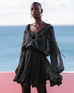 Robes & Jupes>Mes Demoiselles Paris Robe Anna Noir