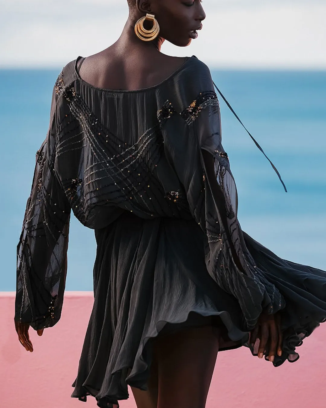 Robes & Jupes>Mes Demoiselles Paris Robe Anna Noir