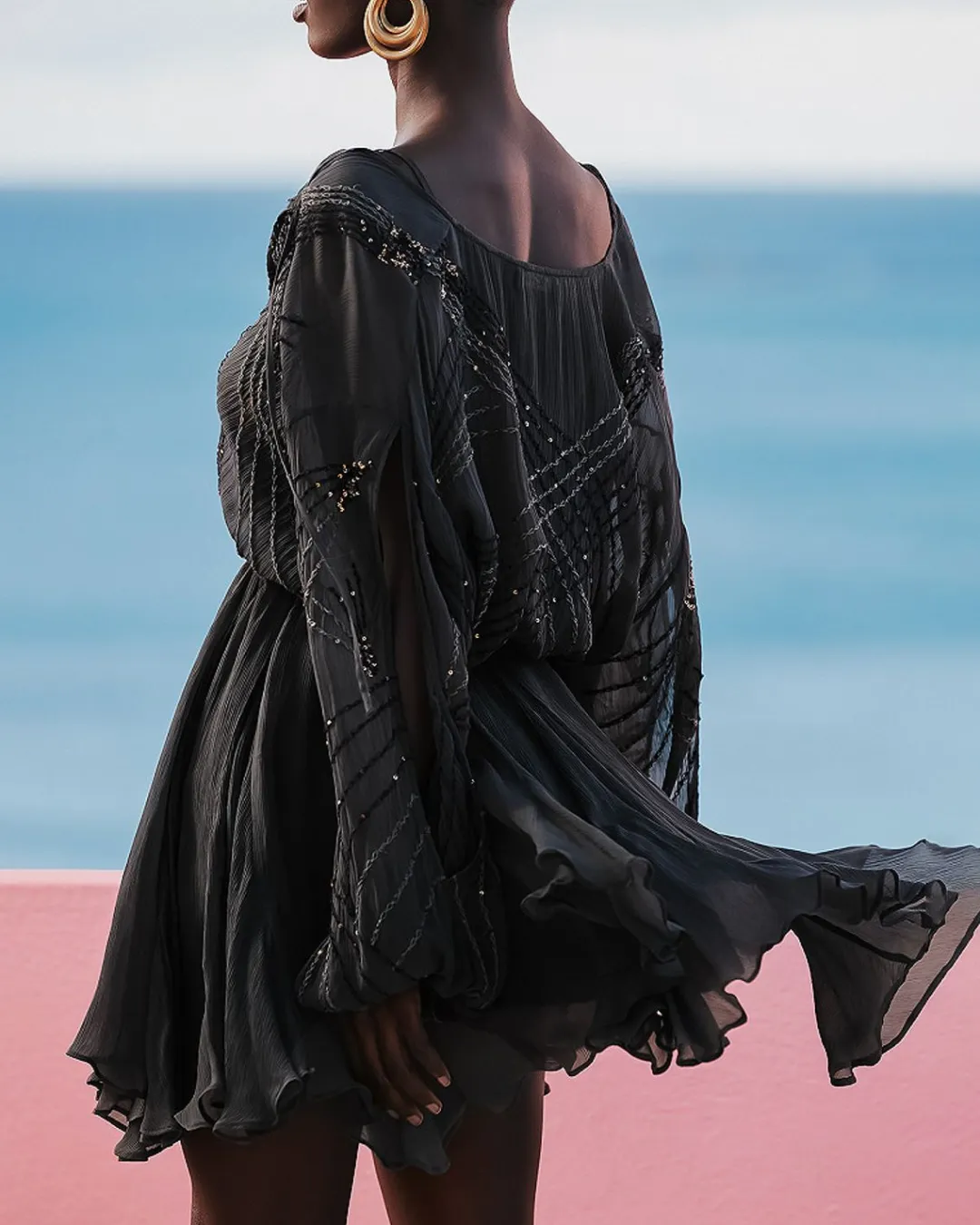 Robes & Jupes>Mes Demoiselles Paris Robe Anna Noir