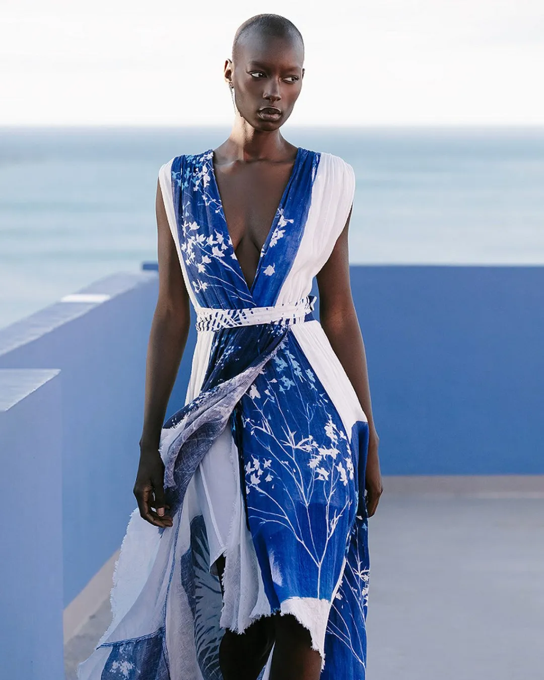 Robes & Jupes>Mes Demoiselles Paris Robe Caspienne Bleu