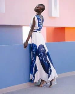 Robes & Jupes>Mes Demoiselles Paris Robe Caspienne Bleu
