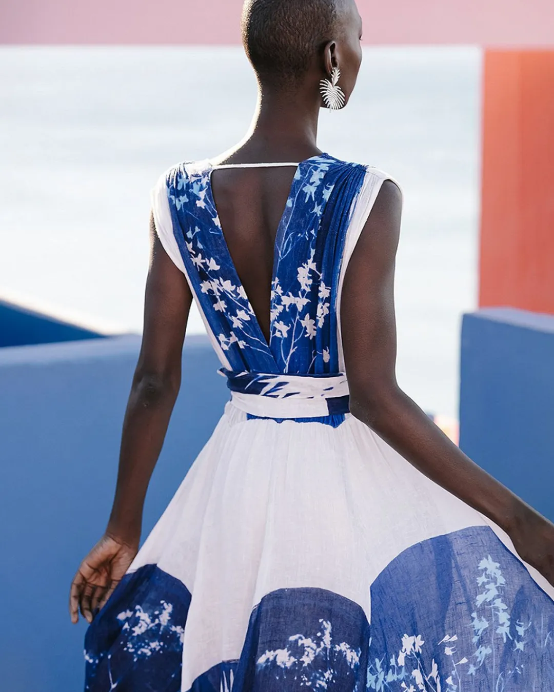 Robes & Jupes>Mes Demoiselles Paris Robe Caspienne Bleu