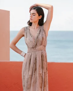 Robes & Jupes>Mes Demoiselles Paris Robe Cassia Bois Texture
