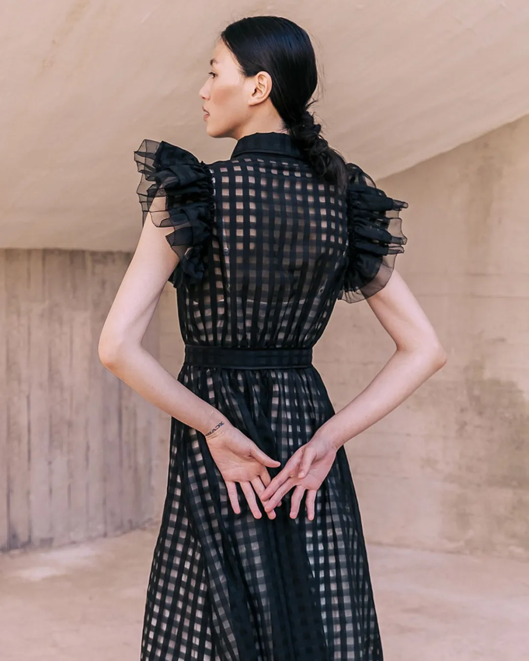 Robes & Jupes>Mes Demoiselles Paris Robe Cesday Noir / Ecru