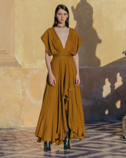 Robes & Jupes>Mes Demoiselles Paris Robe Clara Bronze
