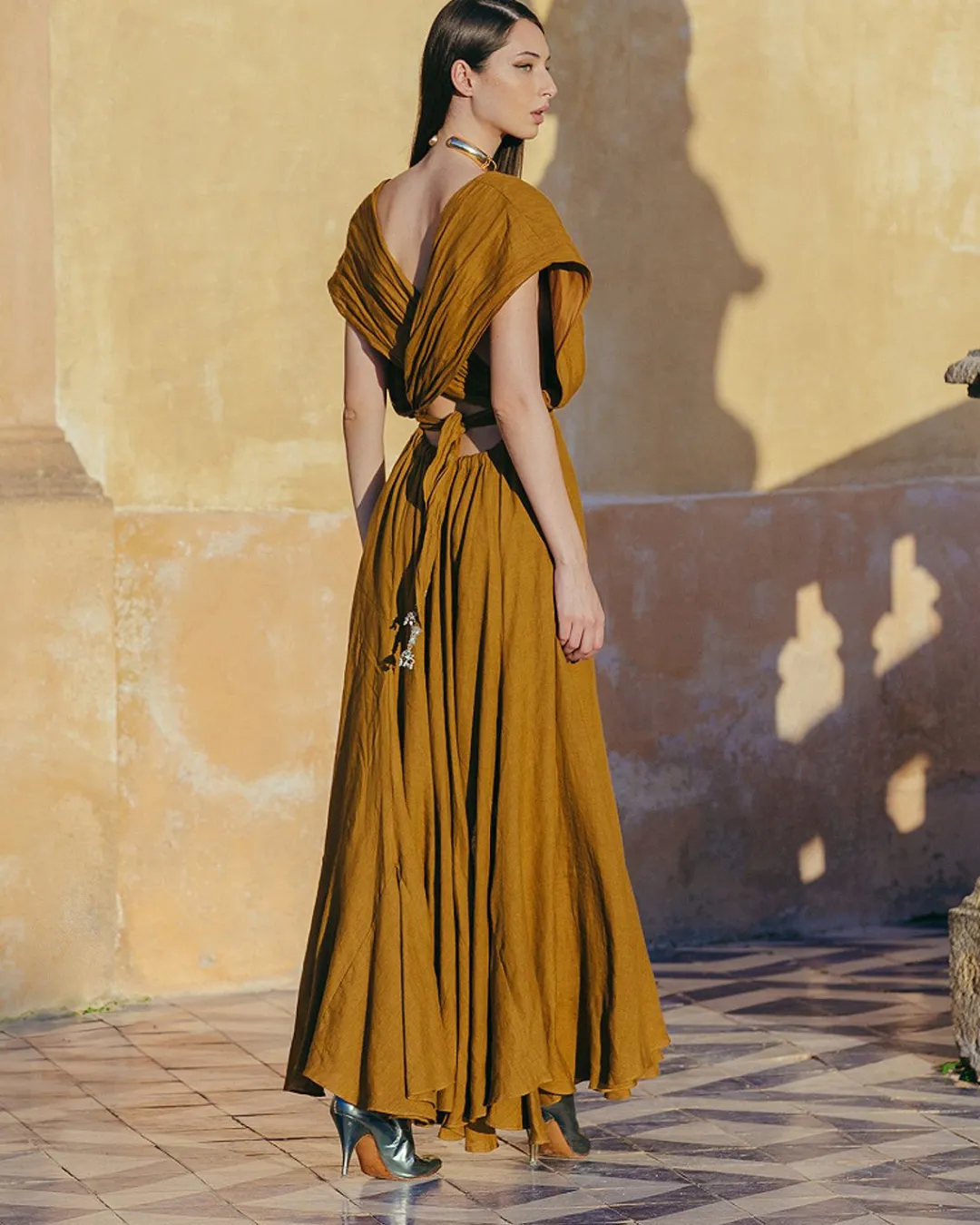 Robes & Jupes>Mes Demoiselles Paris Robe Clara Bronze