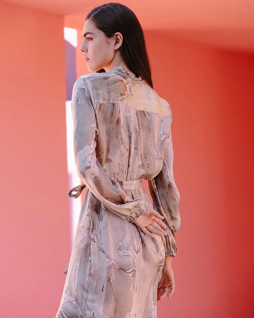 Robes & Jupes>Mes Demoiselles Paris Robe Cypress Bois Texture