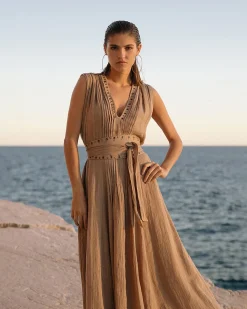 Robes & Jupes>Mes Demoiselles Paris Robe Galla Sable