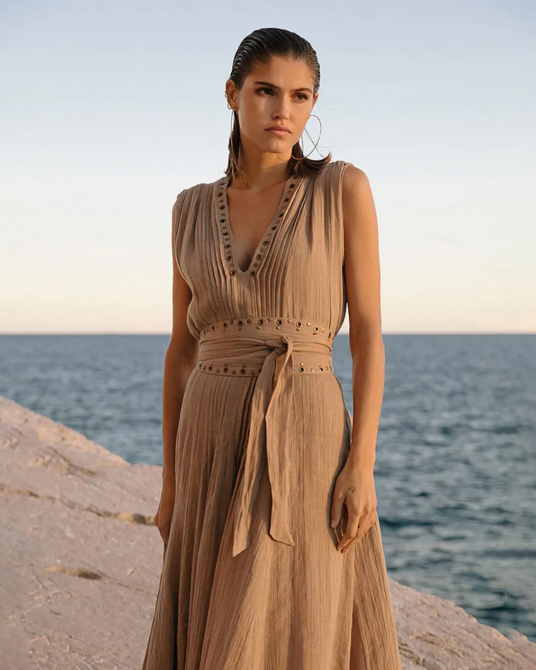 Robes & Jupes>Mes Demoiselles Paris Robe Galla Sable