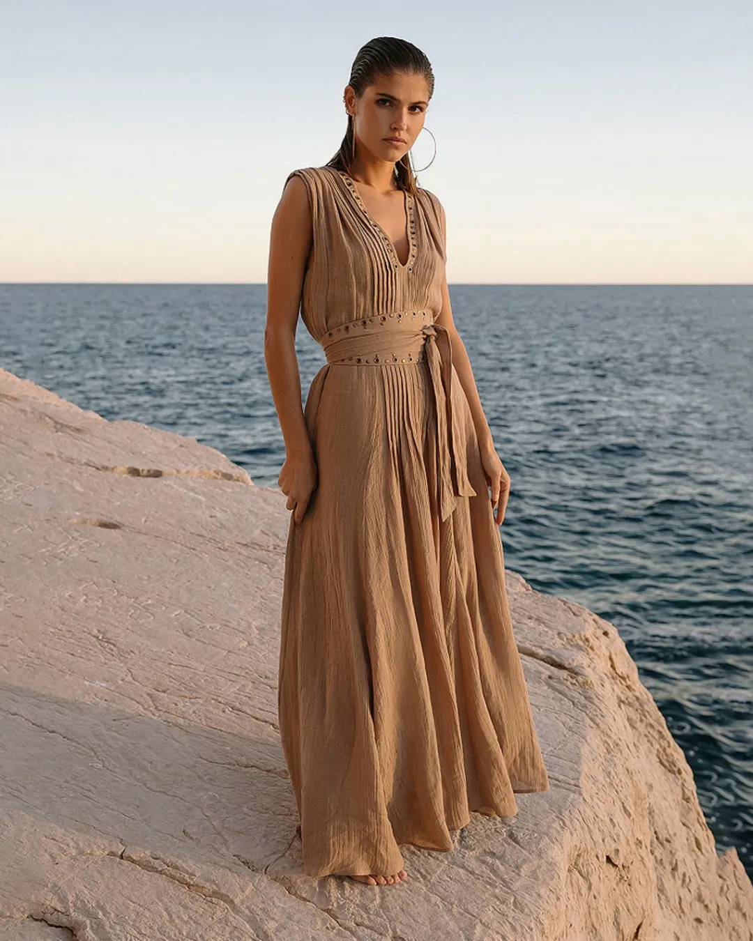 Robes & Jupes>Mes Demoiselles Paris Robe Galla Sable