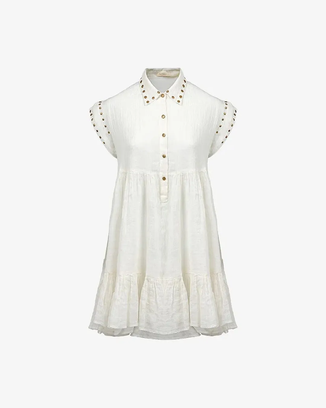 Robes & Jupes>Mes Demoiselles Paris Robe Gamine Blanc Casse