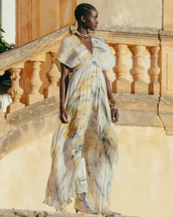 Robes & Jupes>Mes Demoiselles Paris Robe Ines Kaki / Ocre