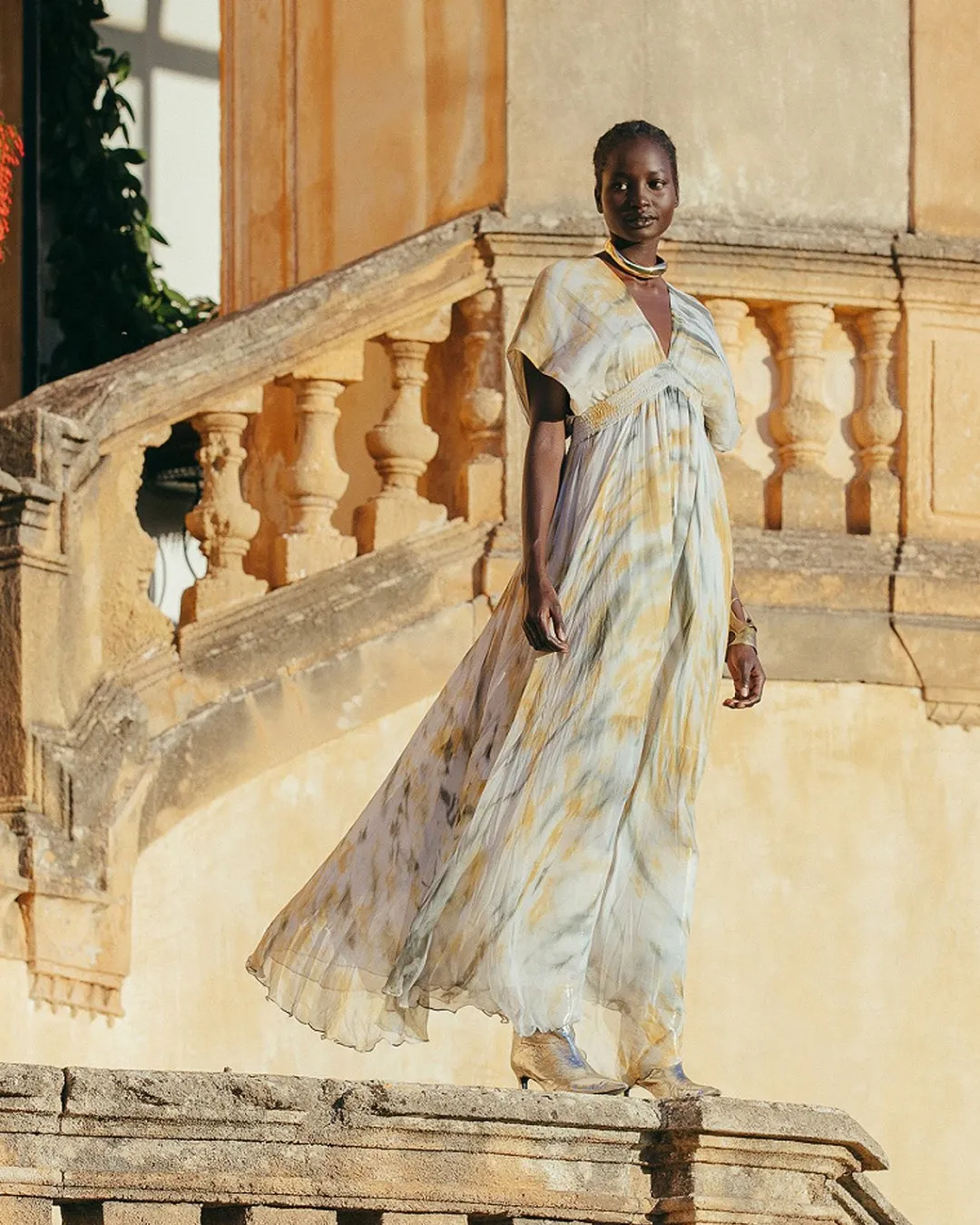 Robes & Jupes>Mes Demoiselles Paris Robe Ines Kaki / Ocre
