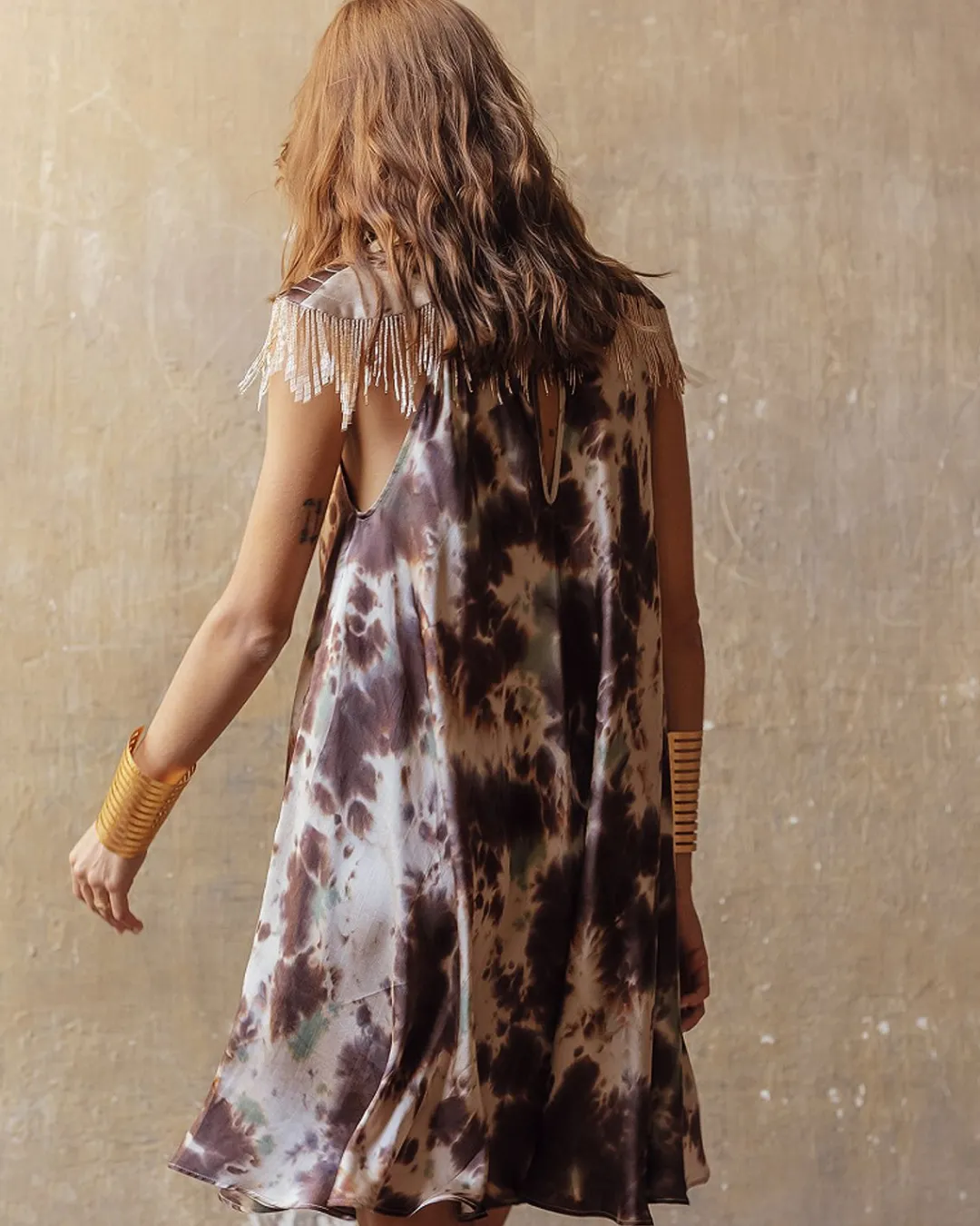 Robes & Jupes>Mes Demoiselles Paris Robe Moho Teinture A Nouer