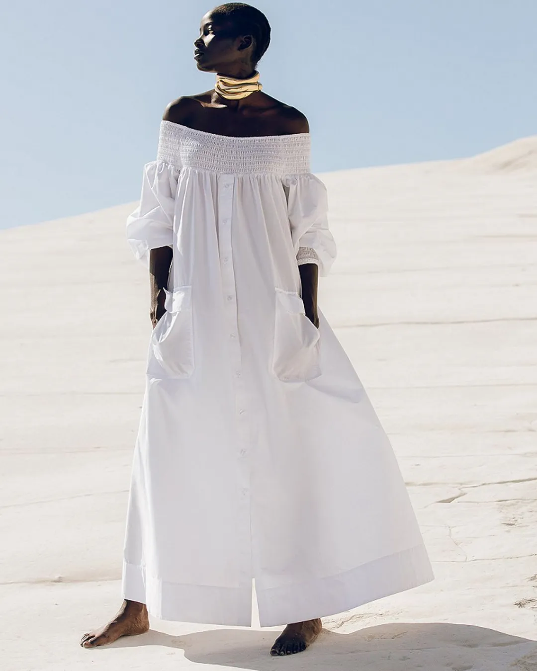 Robes & Jupes>Mes Demoiselles Paris Robe Parimar Blanc