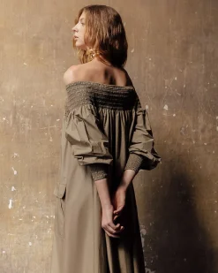 Robes & Jupes>Mes Demoiselles Paris Robe Parimar Kaki