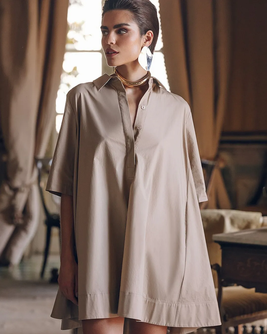 Robes & Jupes>Mes Demoiselles Paris Robe Perle Sable