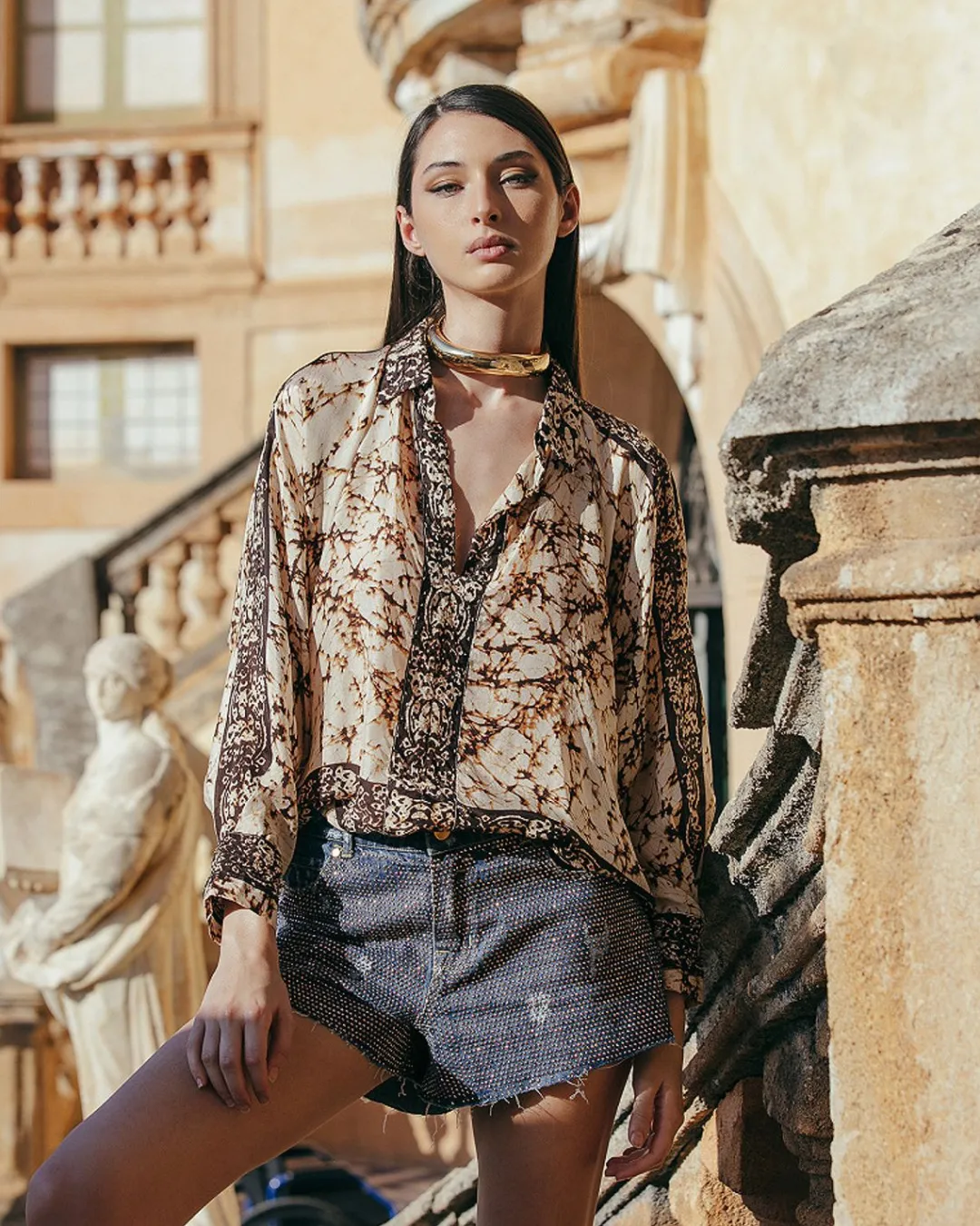 Pantalons>Mes Demoiselles Paris Short Jim Bleu